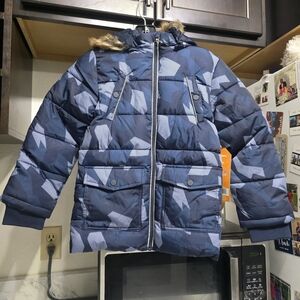 Member Mark Kids Blue Camouflage Jacket Toddler Boys 2T